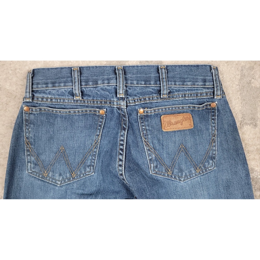 Wrangler Retro Slim Bootcut Men's Denim Jeans Blue Casual Workwear Size 29x32 - Picture 10 of 10